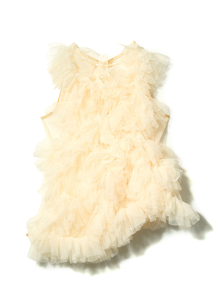 asymmetry tulle tops【予約商品】 – NOTRE émor