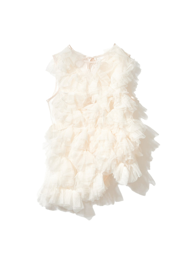 asymmetry tulle tops【予約商品】 – NOTRE émor