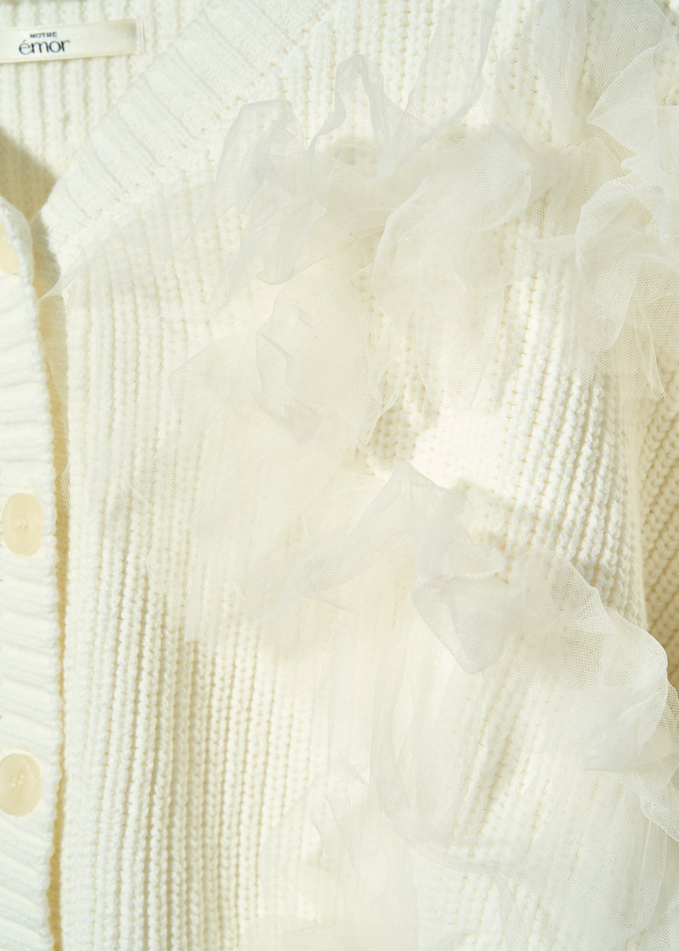 plume nuance short cardigan – NOTRE émor（ノートルエモア）