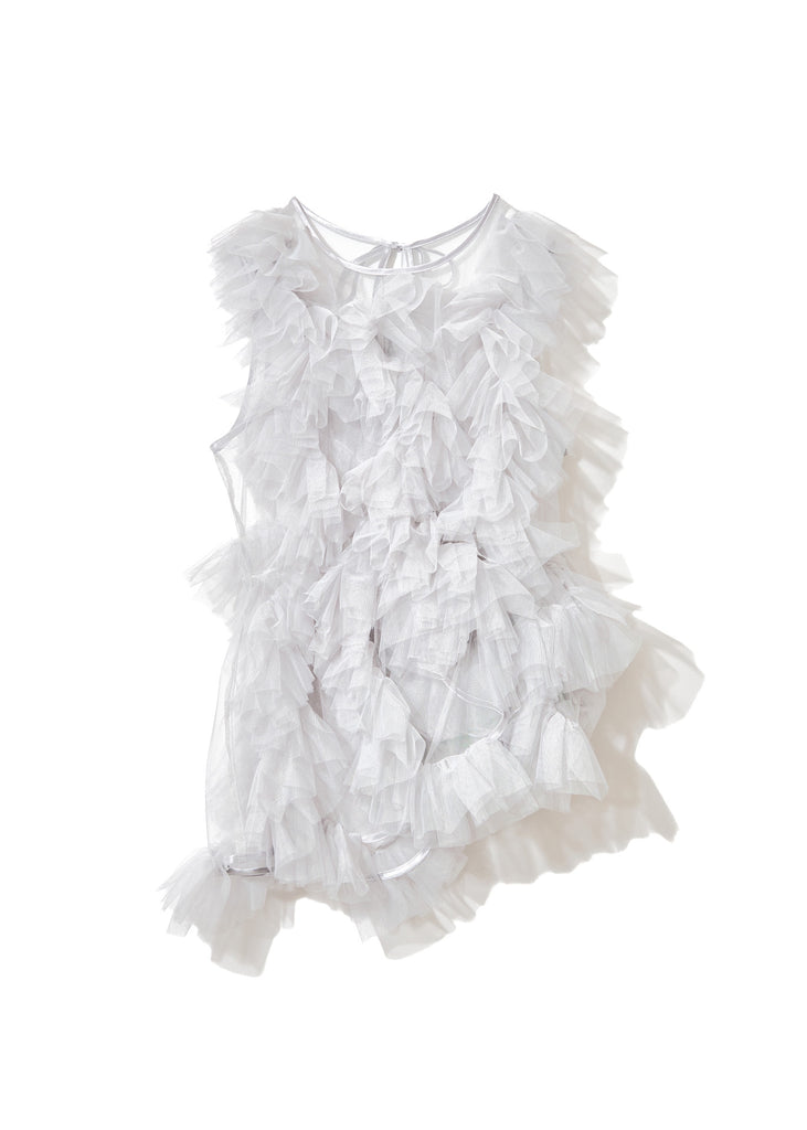asymmetry tulle tops【予約商品】 – NOTRE émor