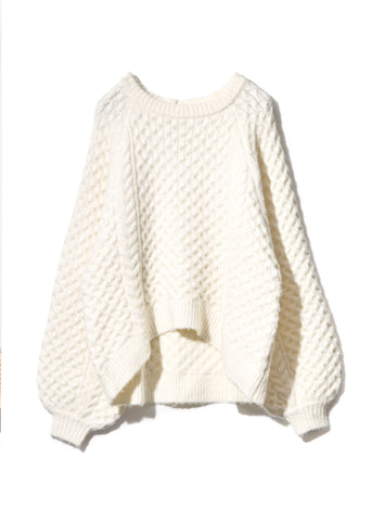 back hole Volume Knit