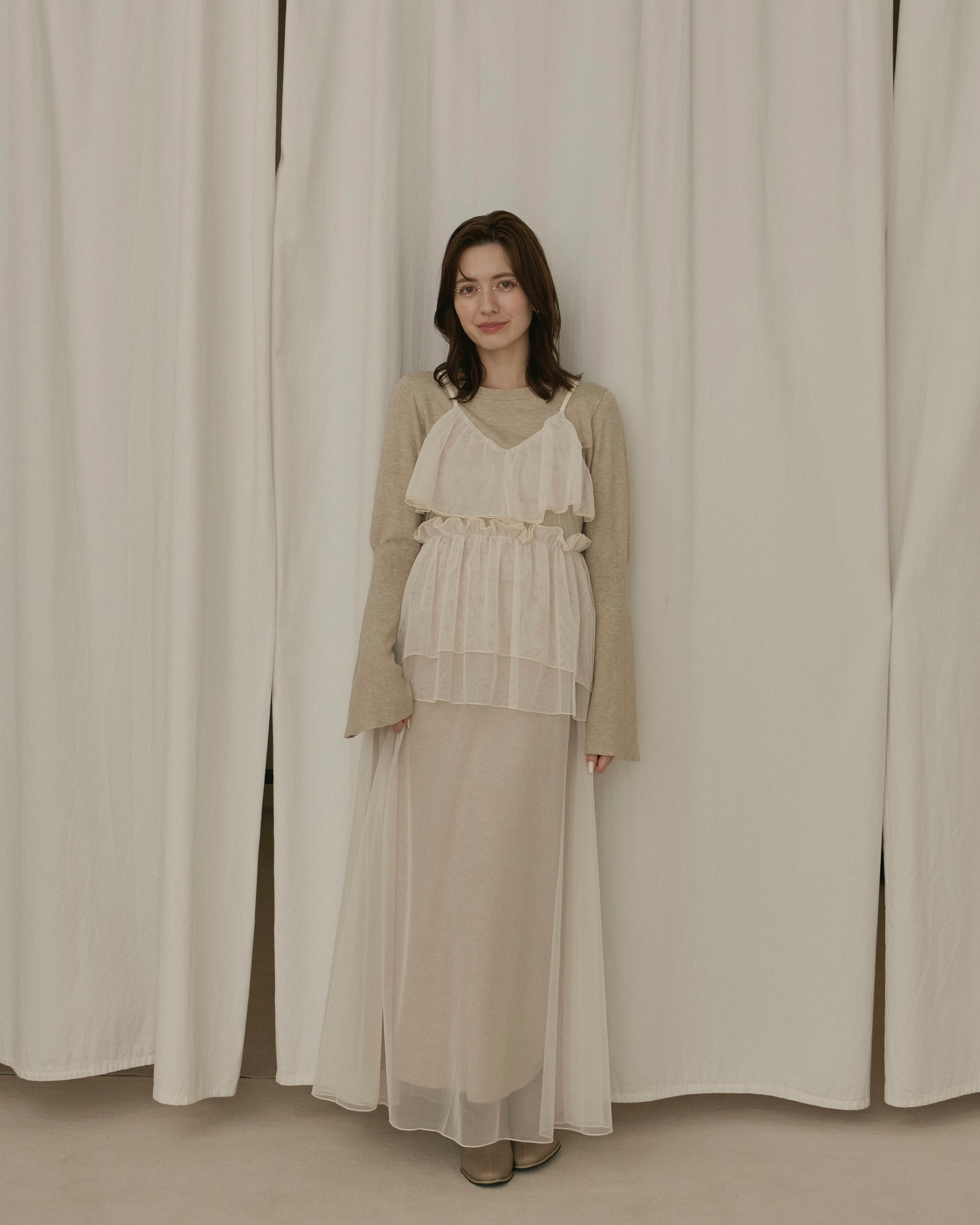 layered tulle dress set – NOTRE émor