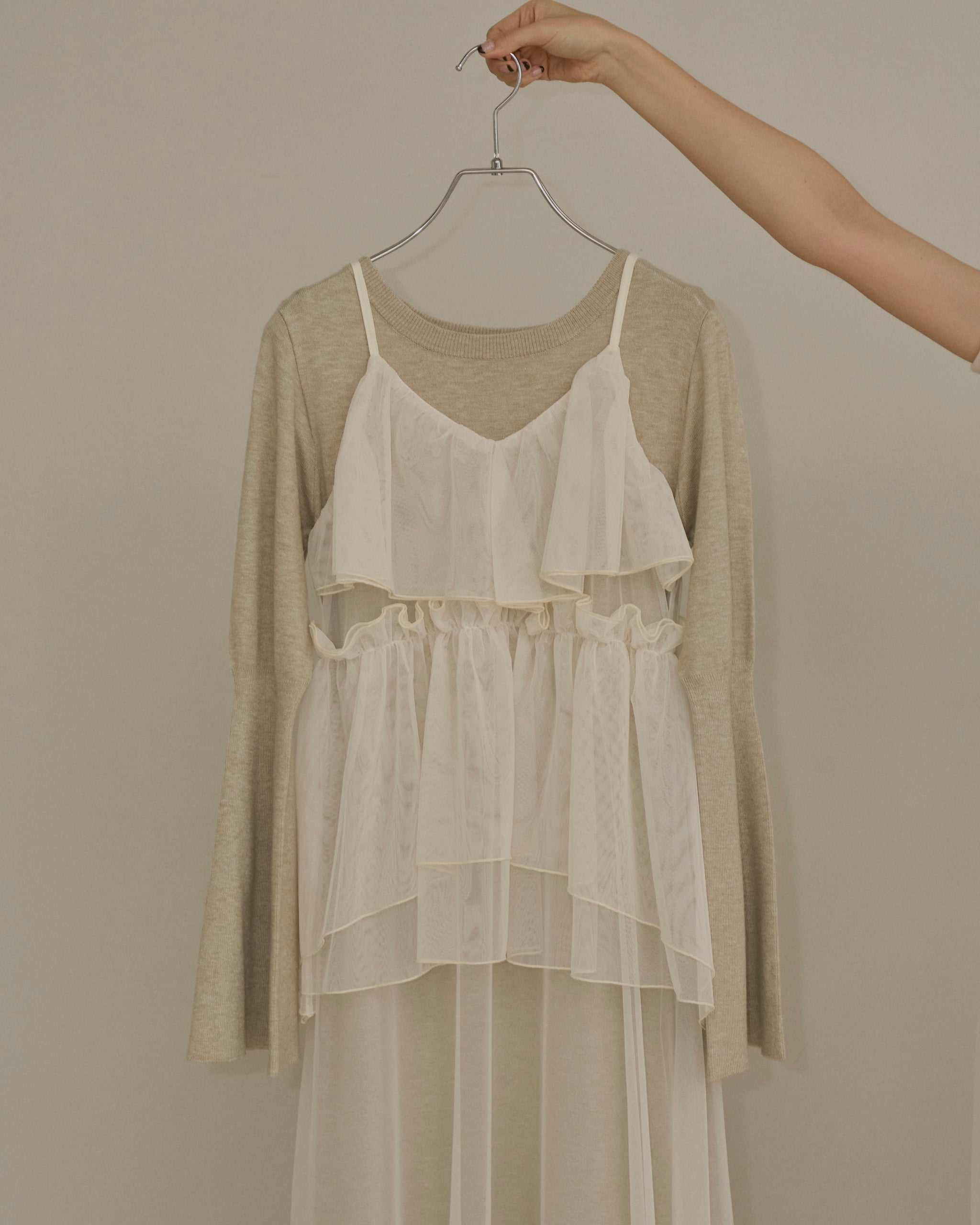 layered tulle dress set – NOTRE émor