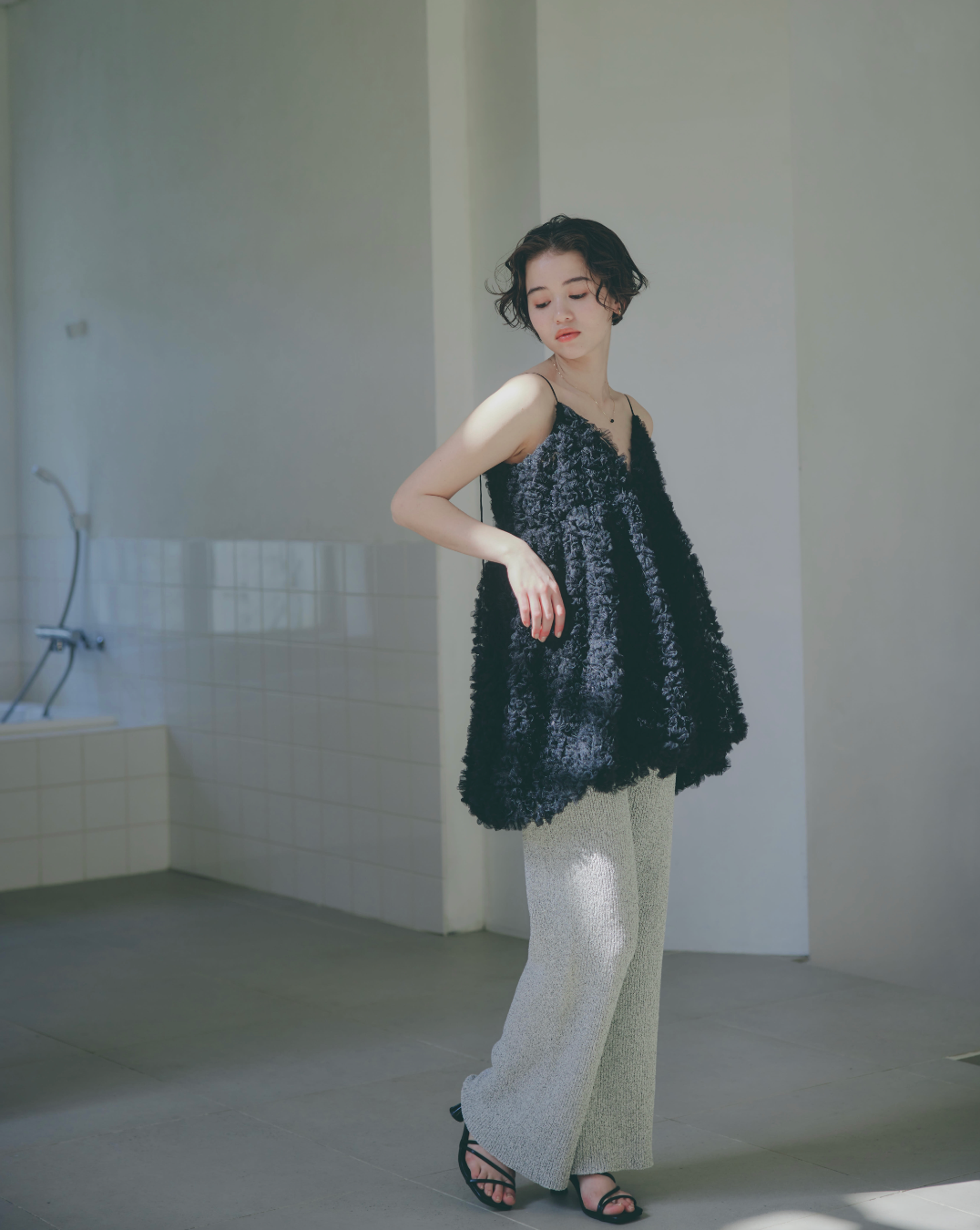 notre emor チュールミニドレス notre emor チュールミニドレス tulle mini dress（ドレス