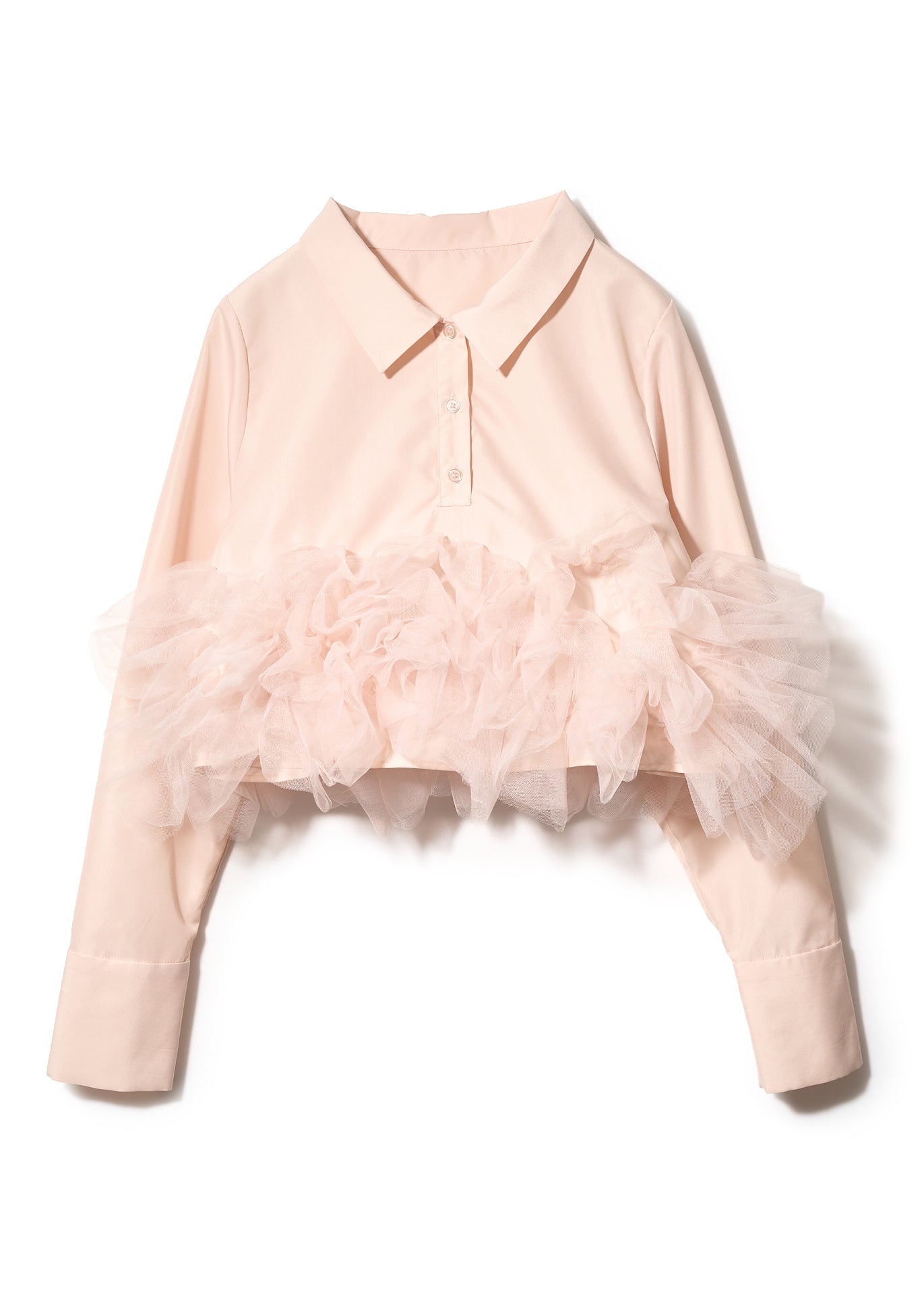 airy tulle peplum blouse – NOTRE émor