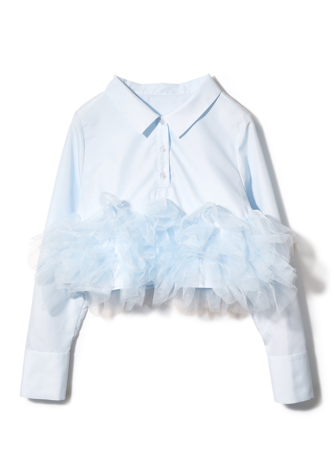 airy tulle peplum blouse – NOTRE émor