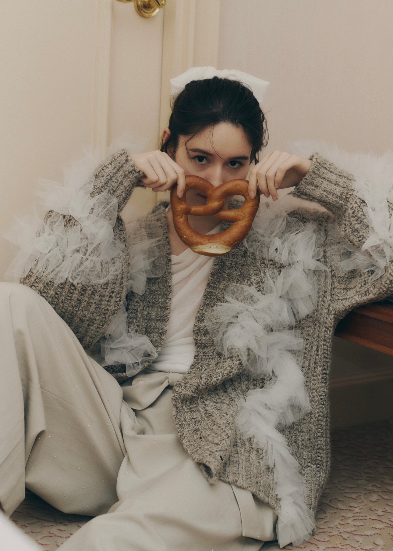 NOTREemor【新品未使用タグ付】plume nuance cardigan NOTREemor（ノートルエモア）の「plume nuance cardigan（ニット