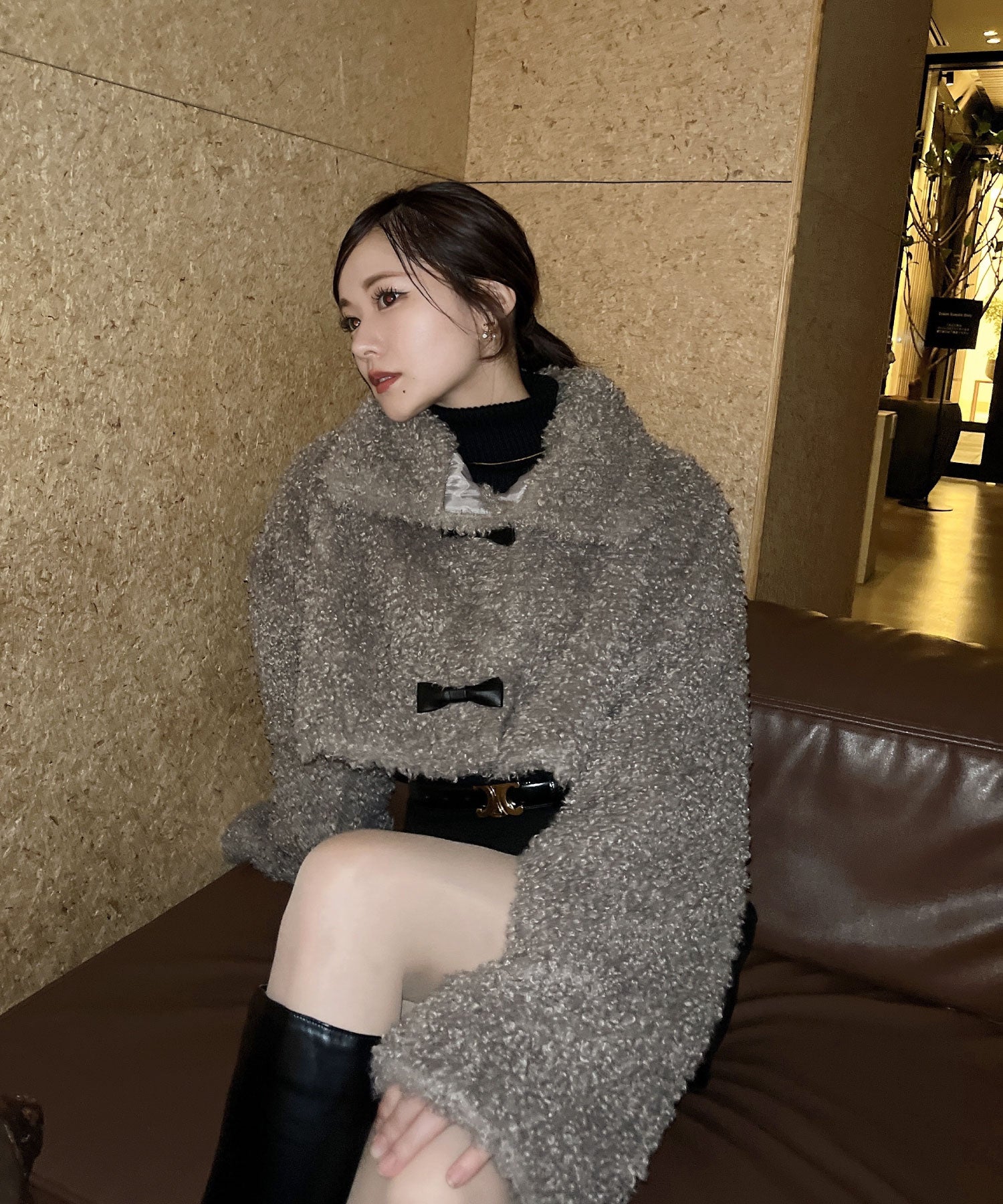 ジャケット・アウター SoLA Poodle fur short blouson Rikako Poodle fur short blouson 【Rikako】 – NOTRE émor