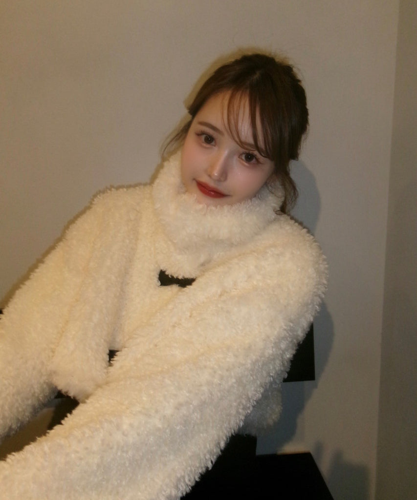 Poodle fur short blouson 【Rikako】 – NOTRE émor（ノートルエモア）