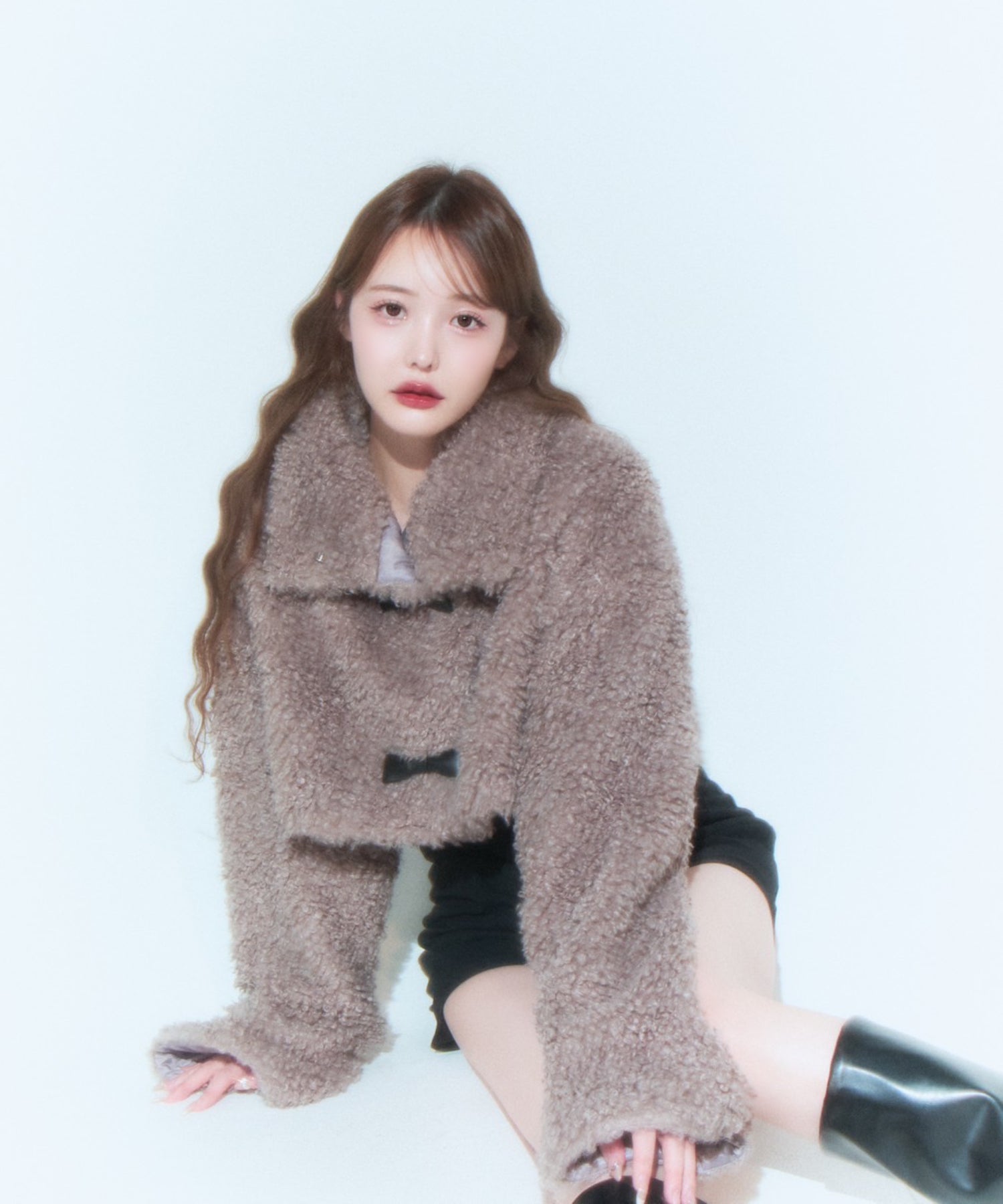 Poodle fur short blouson 【Rikako】 – NOTRE émor（ノートルエモア）