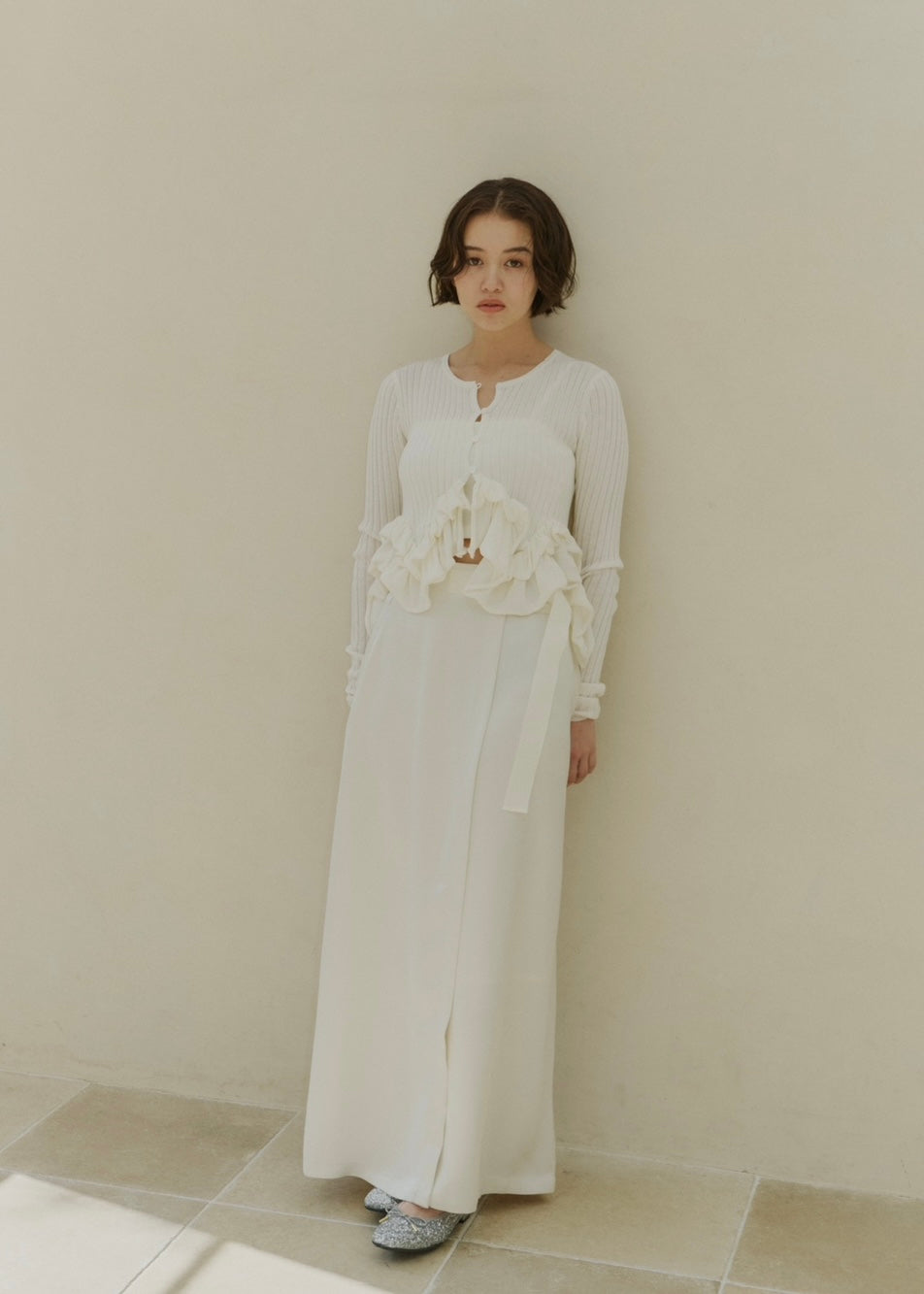 Notre émor blooming Frill Knit アイボリー blooming Frill Knit – NOTRE émor