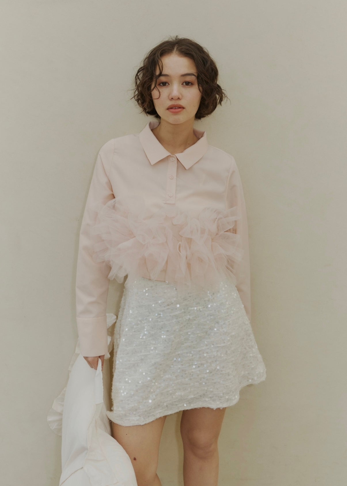 airy tulle peplum blouse – NOTRE émor（ノートルエモア）