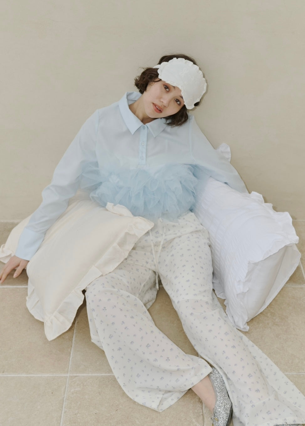 airy tulle peplum blouse – NOTRE émor（ノートルエモア）