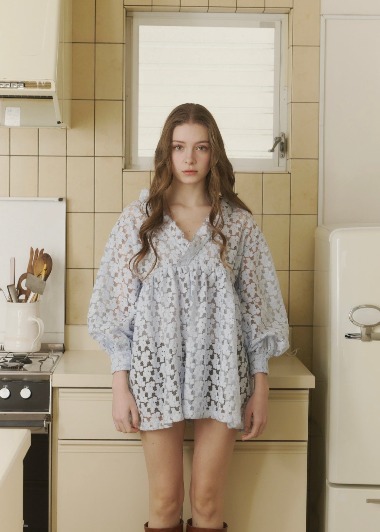 flower jacquard mini dress – NOTRE émor（ノートルエモア）