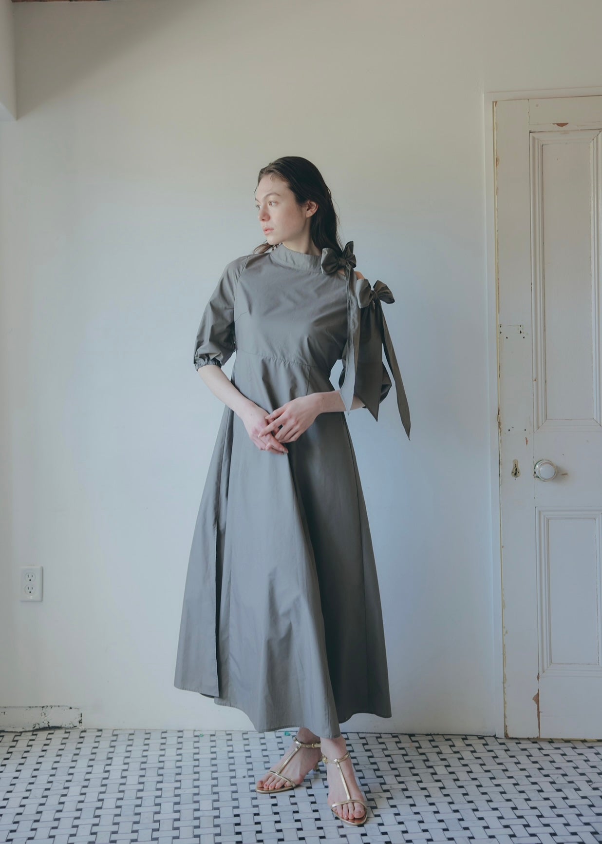 point ribbon shirt dress – NOTRE émor（ノートルエモア）