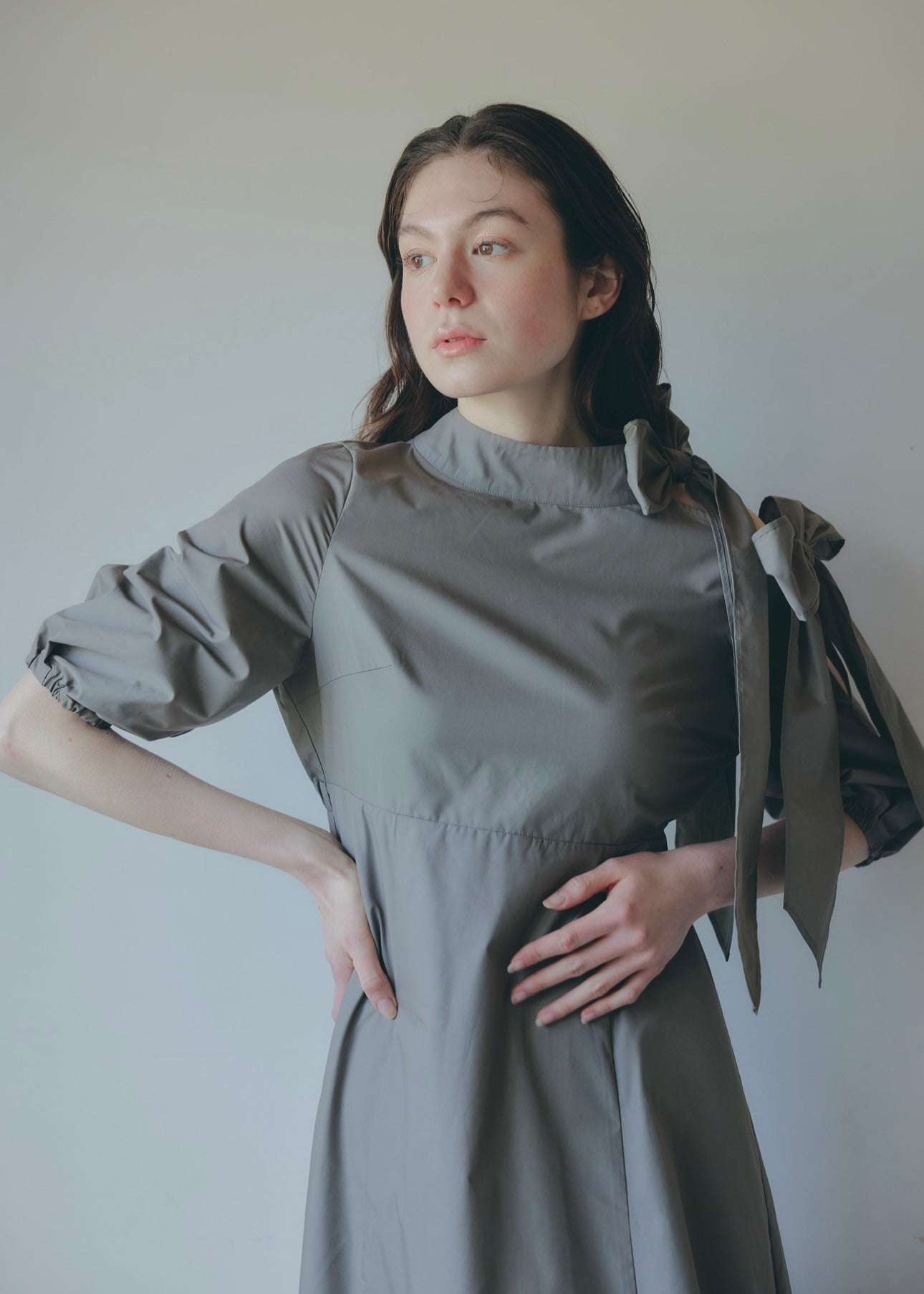 point ribbon shirt dress – NOTRE émor（ノートルエモア）