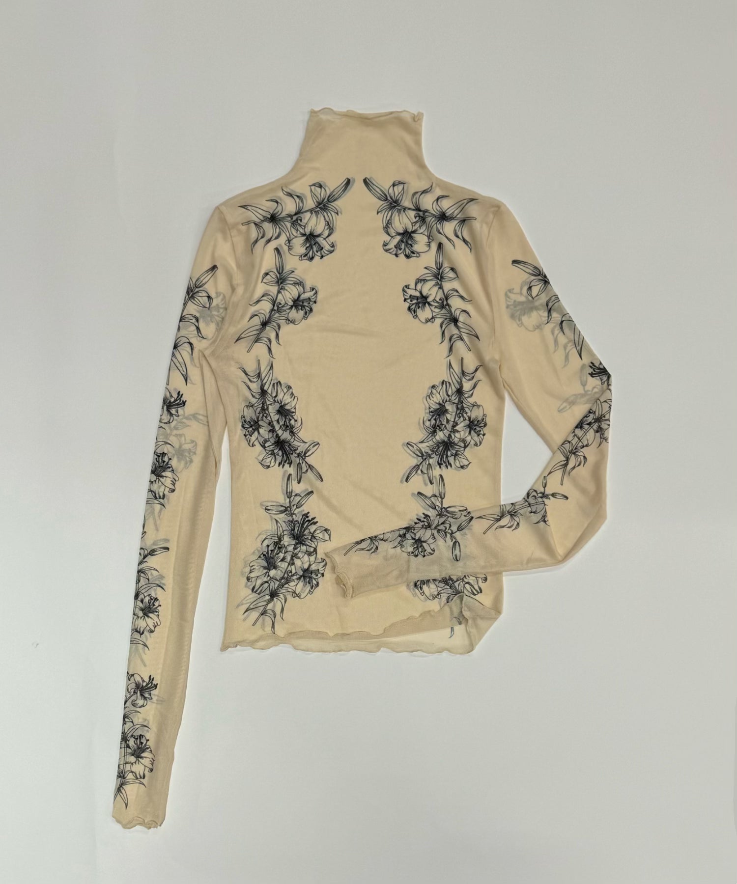 タトゥーシアートップス Ameri アメリ の MEDI FLOWER TATTOO SHEER 
