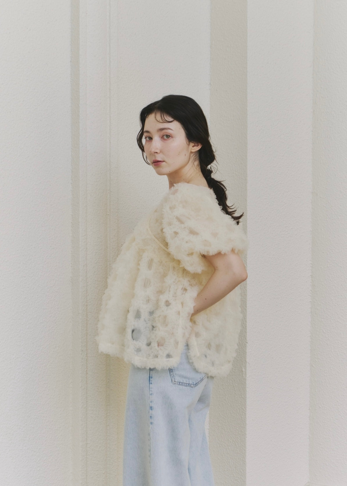 flower motif puff sleeve tops – NOTRE émor