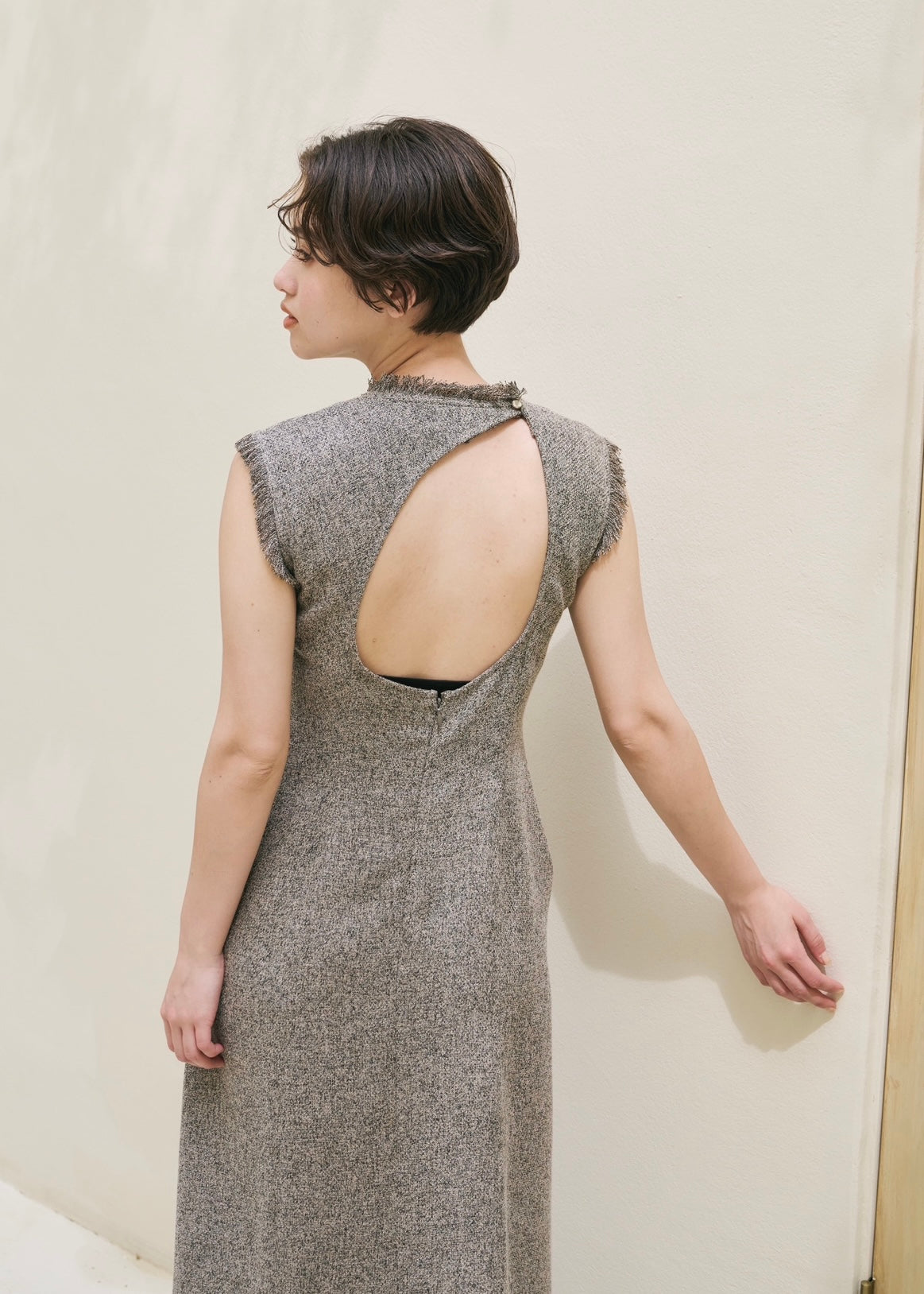 summer tweed fringe dress – NOTRE émor（ノートルエモア）