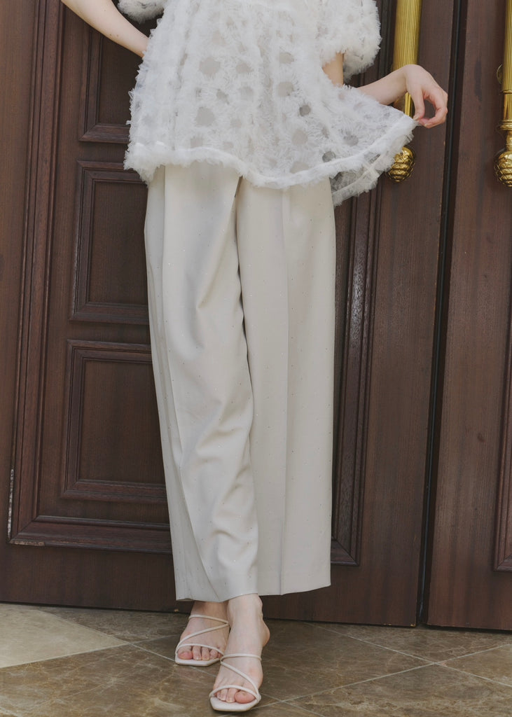 2way lame high waisted pants – NOTRE émor（ノートルエモア）