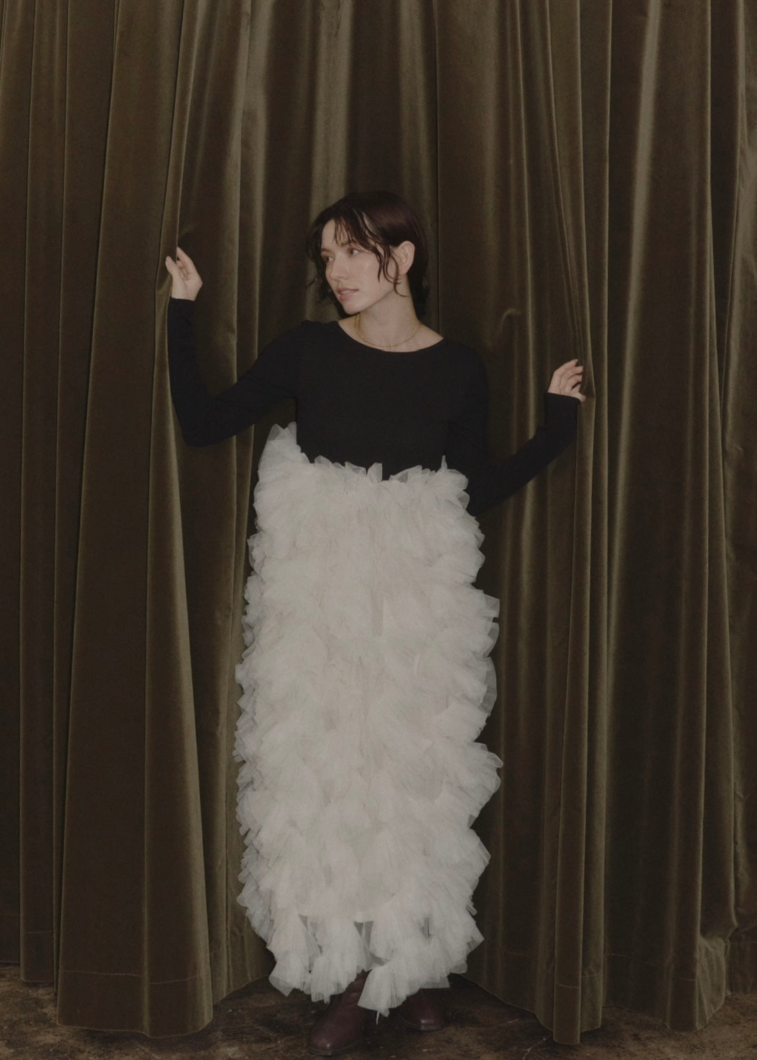ruffle tulle dress – NOTRE émor（ノートルエモア）