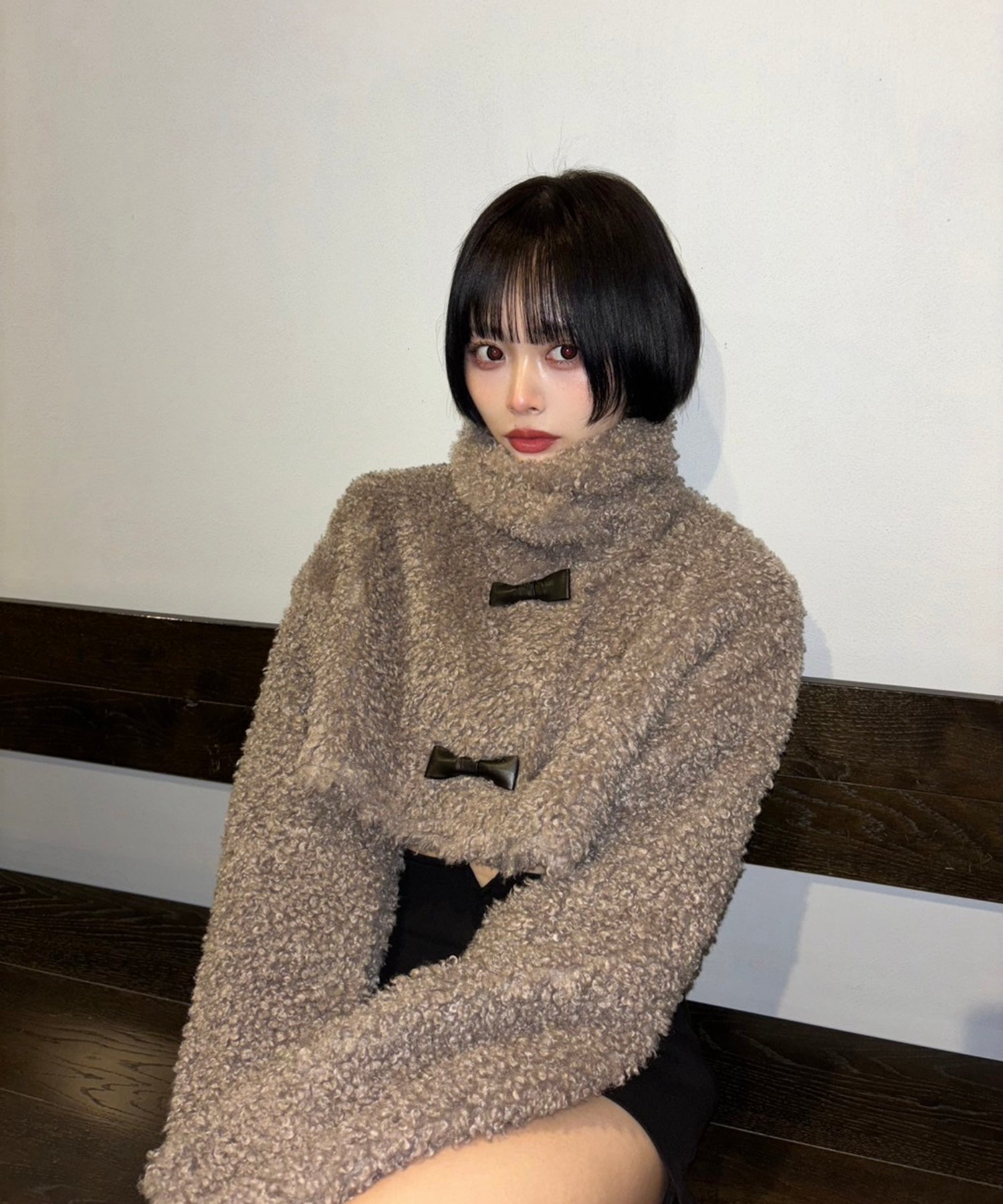 ジャケット・アウター SoLA Poodle fur short blouson Rikako Poodle fur short blouson 【Rikako】 – NOTRE émor